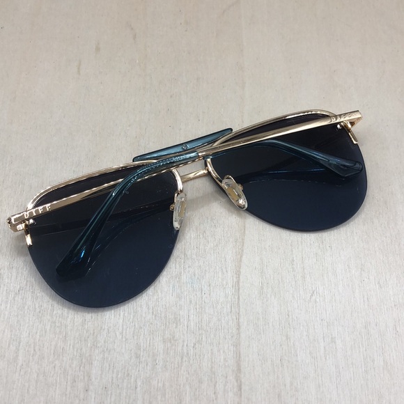 DIFF Eyewear Tahoe Trendy Oversized Aviator Sunglasses Polarized Gold  UNISEX - Picture 5 of 11